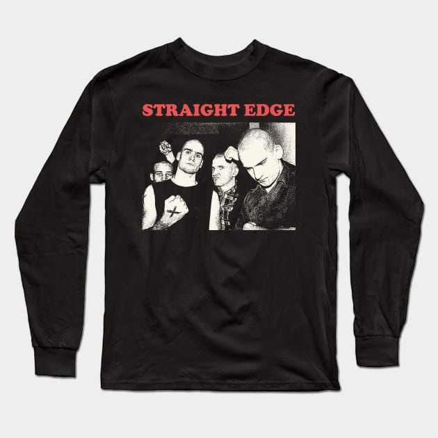 straight edge punk classic Long Sleeve T-Shirt by psninetynine